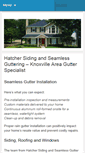 Mobile Screenshot of hatchersiding.com